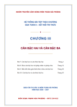 Hệ thống bài tập căn bậc hai và căn bậc ba Toán 9